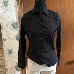 J. Crew Black Women's Button-Down Shirt